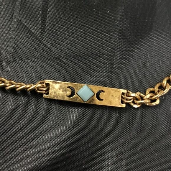 Gem Embellished Curved Bar Choker (G2) - Picture 4 of 5